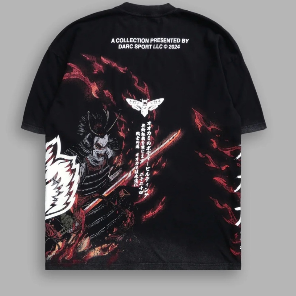 SAMURAI INTEGRITY "SIDE BY SIDE" OVERSIZED TEE IN BLACK